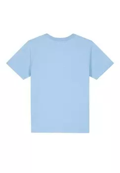 Футболка с принтом SPACEWHALE watapparel, светло-голубой