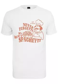 Футболка с принтом СПАГЕТТИ Mister Tee, белый