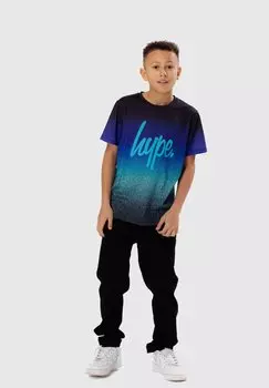 Футболка с принтом SPECKLE FADE SCRIPT Hype, цвет blue