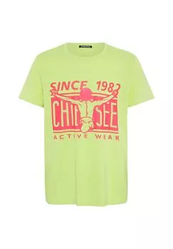 Футболка с принтом спереди CHIEMSEE, цвет Sharp Green