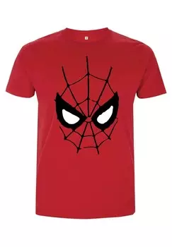 Футболка с принтом SPIDER MAN CLASSIC SPIDEY MASK Marvel, красный