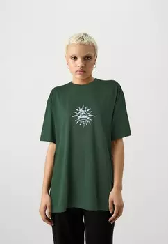 Футболка с принтом SPIKE BALL UNISEX Quiksilver, темно-зеленый