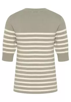 Футболка с принтом SPINA STRIPED Soaked in Luxury, серый