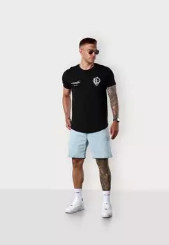 Футболка с принтом SPIRAL BUTTERFLY LOGO ESTEEM, черный