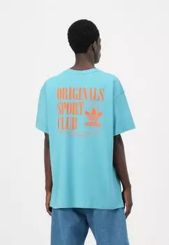 Футболка с принтом SPORT CLUB TEE UNISEX Adidas Originals, синий