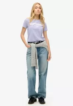 Футболка с принтом SPORT LUXE GRAPHIC Superdry, фиолетовый