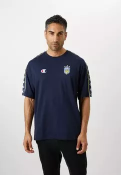 Футболка с принтом SPORTS HERITAGE - Club wear Champion, темно-синий