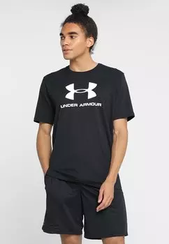 Футболка с принтом SPORTSTYLE LOGO SS-BLK Under Armour, черный/белый