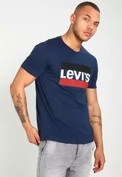 футболка с принтом Sportswear Logo Tee Levi's, цвет navy