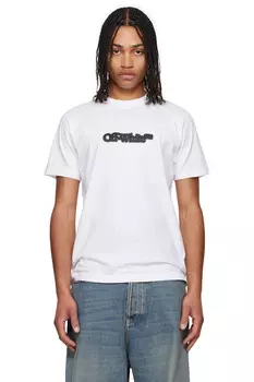 Футболка с принтом "Spray arrow" Off-White, белый