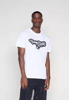 Футболка с принтом SPRAY TEE Tommy Jeans, белый