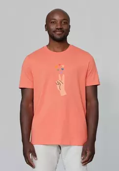 Футболка с принтом SPREAD LOVE watapparel, красный