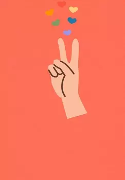 Футболка с принтом SPREAD LOVE watapparel, оранжевый