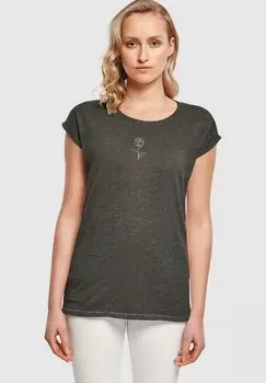Футболка с принтом SPRING EXTENDED SHOULDER Merchcode, цвет charcoal