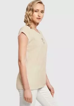 Футболка с принтом SPRING EXTENDED SHOULDER Merchcode, белый