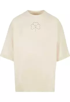 Футболка с принтом SPRING LEAF CLOVER FLOWER HUGE Merchcode, цвет whitesand