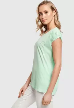 Футболка с принтом SPRING LEAF CLOVER FLOWER Merchcode, мята