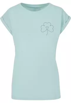 Футболка с принтом SPRING LEAF CLOVER FLOWER Merchcode, синий