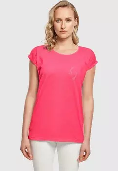 Футболка с принтом SPRING-YIN JANG FISH Merchcode, цвет hibiskus pink