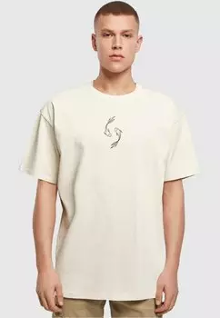 Футболка с принтом SPRING YIN JANG FISH HEAVY OVERSIZED Merchcode, цвет sand
