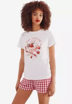 Футболка с принтом Springfield, белый