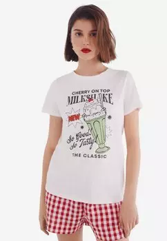 Футболка с принтом Springfield, белый