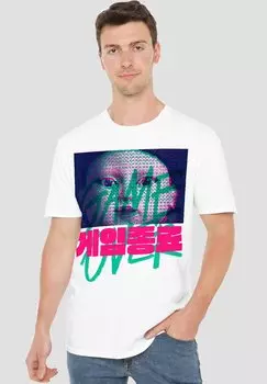 Футболка с принтом SQUID GAME DUO TONE YOUNG-HEE NETFLIX, белый