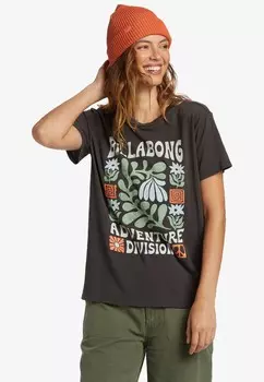 Футболка с принтом SS A/DIV TEE Billabong, черный