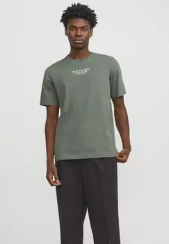 Футболка с принтом SS CREW NECK NOOS Jack & Jones, цвет laurel wreath