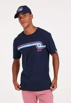 Футболка с принтом SS Protest, цвет night skyblue