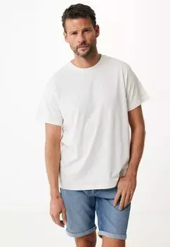 Футболка с принтом Ss Richard Basic Short Sleeve Regular Fit Mexx, цвет off white