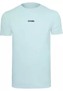 Футболка с принтом STABIL ROUND NECK Merchcode, цвет ocean blue