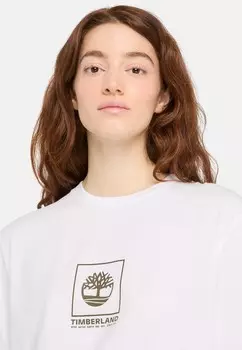 Футболка с принтом STACK CAMO TEE. Timberland, белый