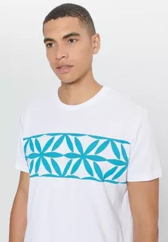 Футболка с принтом STANDARD FIT O COLLAR AC&CO / ALTINYILDIZ CLASSICS, белый