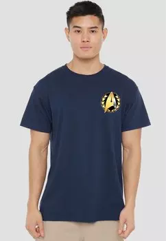 Футболка с принтом STAR TREK DISCOVERY ADMIRAL BADGE Cotton Soul, темно-синий