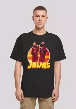 Футболка с принтом STAR WARS A NEW HOPE JAWAS F4NT4STIC, черный