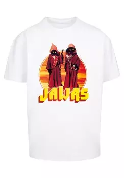 Футболка с принтом STAR WARS A NEW HOPE JAWAS F4NT4STIC, белый