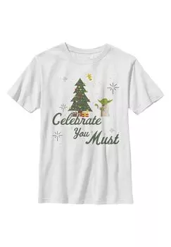 футболка с принтом Star Wars: Classic Celebrate You Must Star Wars, белый
