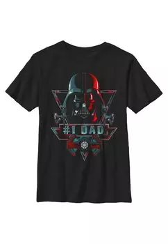 футболка с принтом Star Wars: Classic Dad Ranking Score Star Wars, черный
