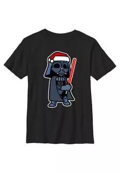 Футболка с принтом Star Wars: Classic Darth Santa Star Wars, черный