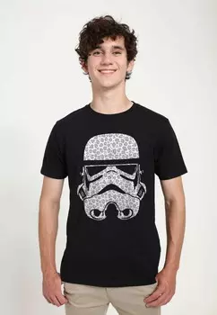 Футболка с принтом STAR WARS: CLASSIC LEOPARD TROOPER UNISEX Star Wars, черный