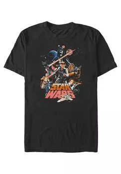 Футболка с принтом Star Wars Classic Stand And Fight Star Wars, черный
