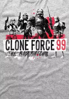 Футболка с принтом STAR WARS CLONE FORCE 99 Henry Tiger, цвет Mottled Light Grey