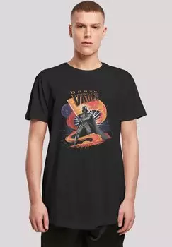Футболка с принтом STAR WARS DARTH VADER SWIRLING FURY F4NT4STIC, черный