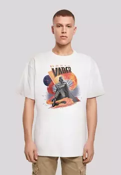 Футболка с принтом STAR WARS DARTH VADER SWIRLING FURY F4NT4STIC, белый