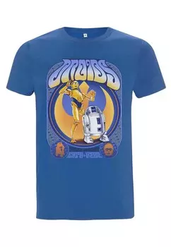 Футболка с принтом STAR WARS DROIDS GIG UNISEX Star Wars, синий