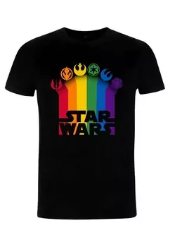 Футболка с принтом STAR WARS ICON TRAILS LOGO UNISEX Star Wars, черный
