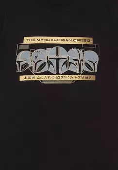 Футболка с принтом STAR WARS MANDALORIAN ROW OF HELMETS Henry Tiger, черный