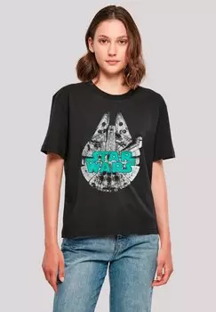 Футболка с принтом STAR WARS MILLENNIUM FALKE F4NT4STIC, черный