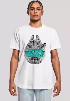 Футболка с принтом STAR WARS MILLENNIUM FALKE F4NT4STIC, белый